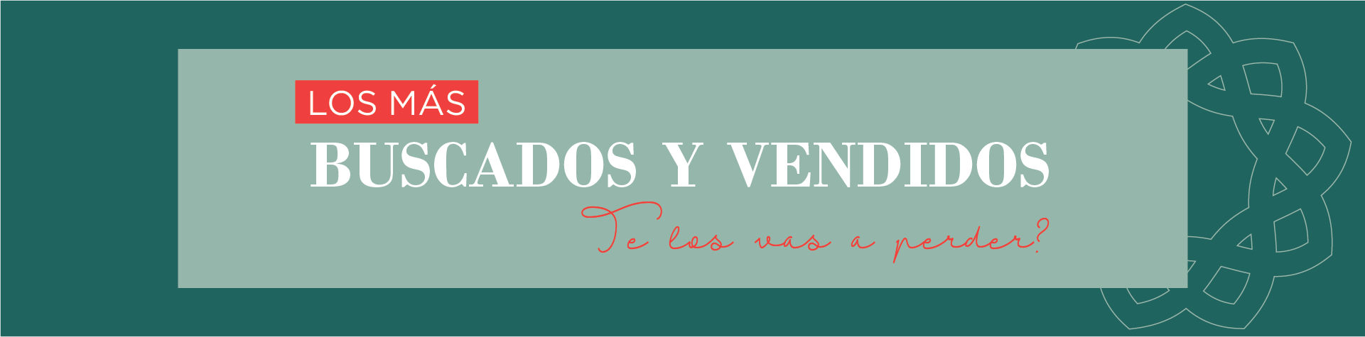 Productos más vendidos